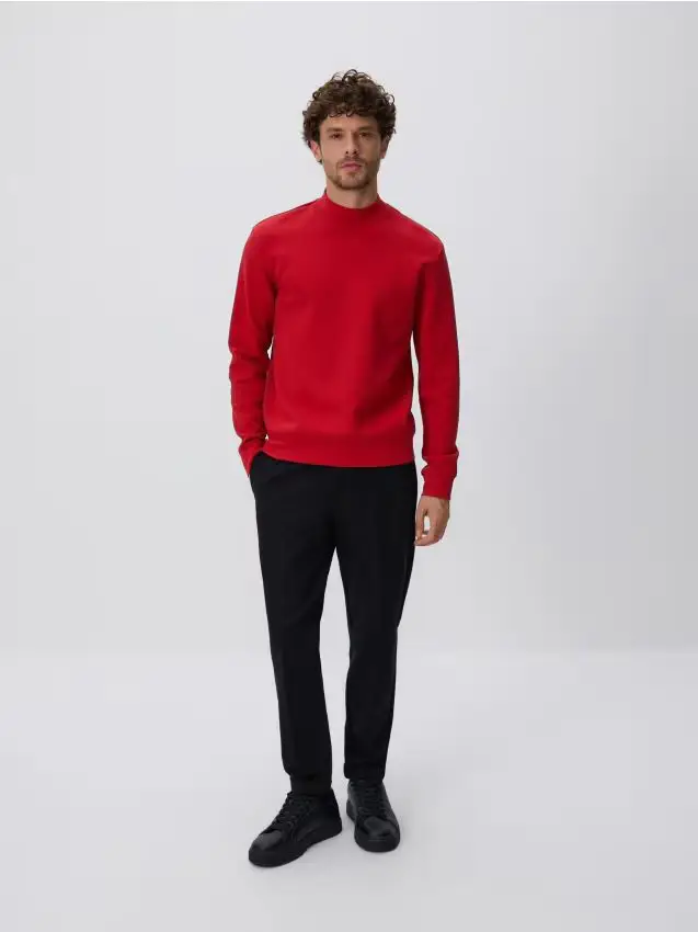 Reserved Felpa con collo rialzato - rosso