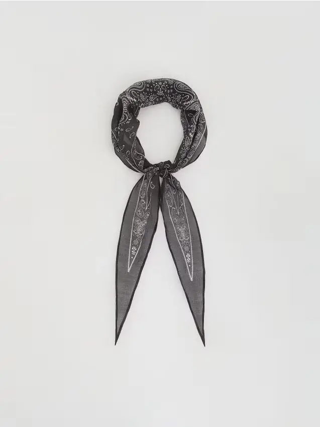 Reserved Foulard fantasia - marrone scuro