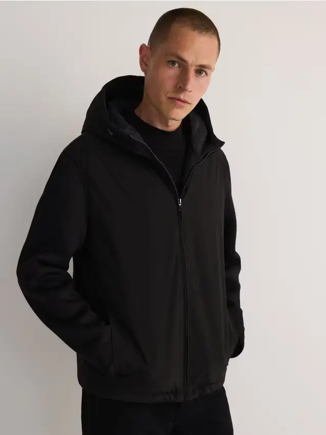 Reserved Giacca con cappuccio - nero