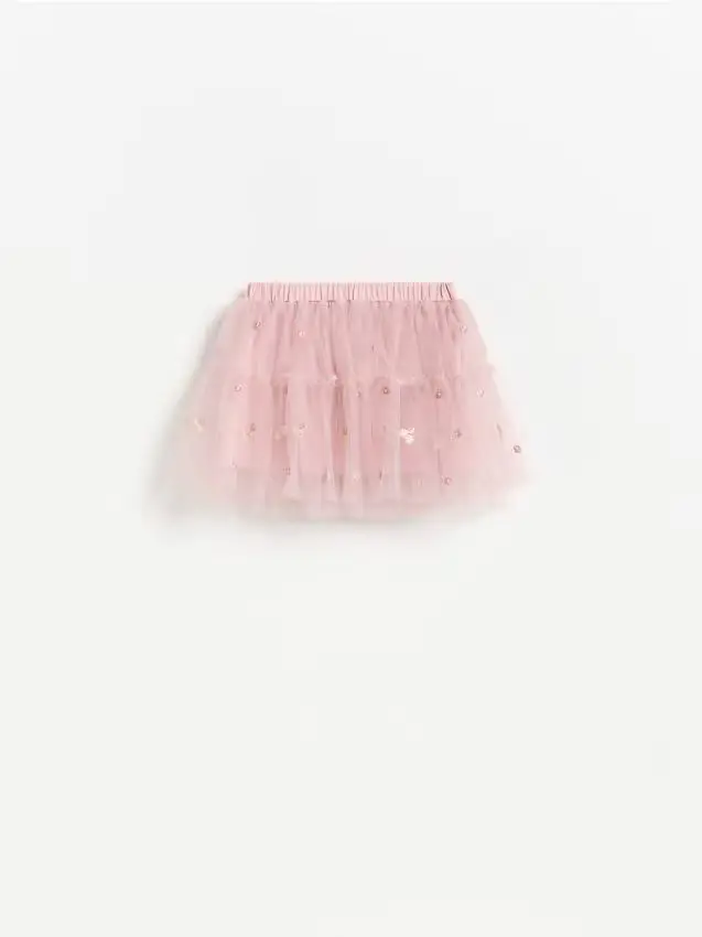 Gonna in tulle - rosa cipria
