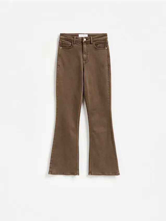 Jeans flare con gamba più corta - dark grey jeans