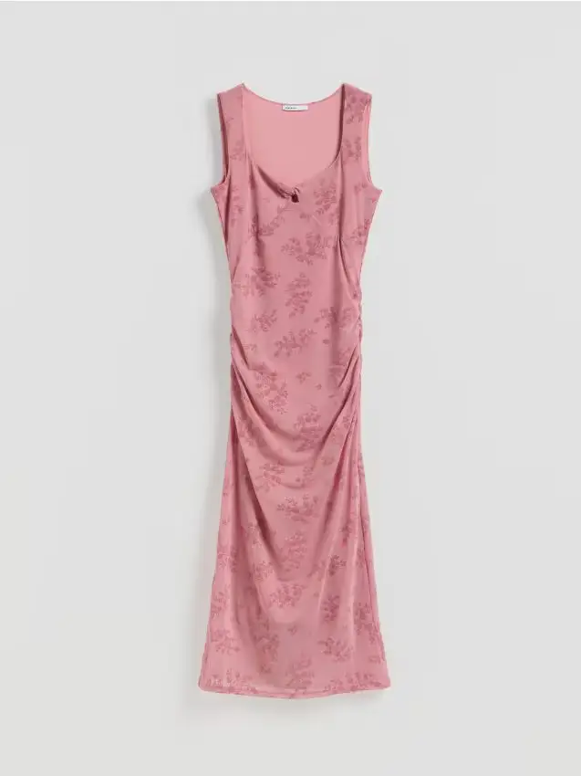 LADIES` DRESS - rosa cipria