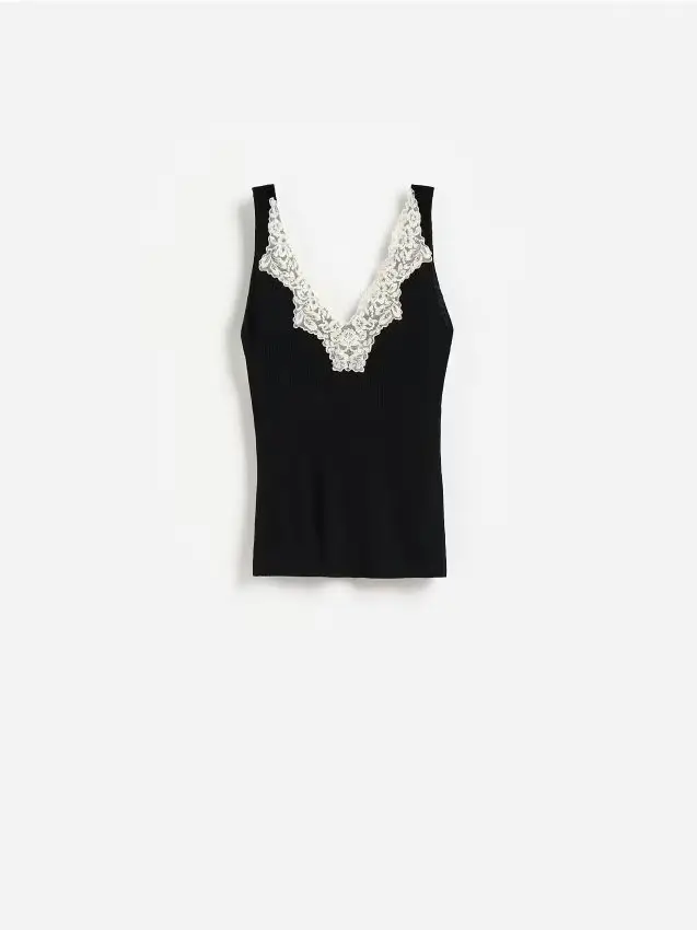LADIES` SINGLET - nero