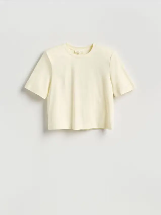 LADIES` T-SHIRT - panna