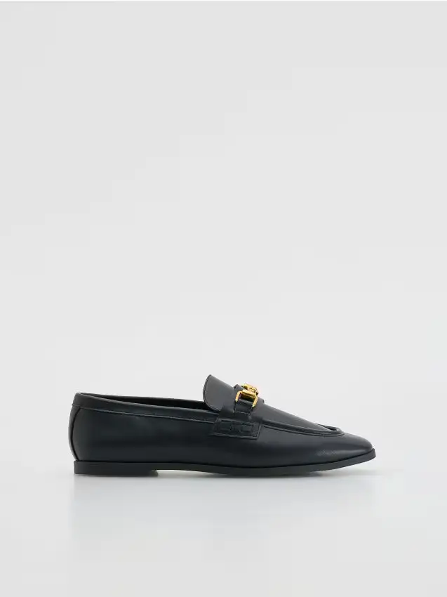 Reserved Loafers con fibbia decorativa - nero