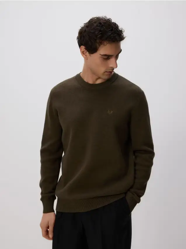 Reserved Maglione con ricamo - verde