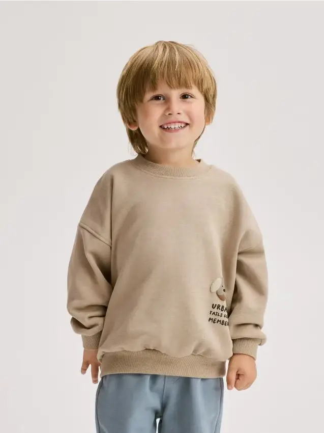 Reserved Maglione in cotone - caffè