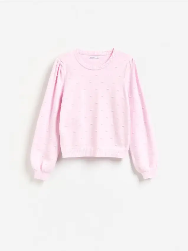 Maglione in misto viscosa - rosa pastello