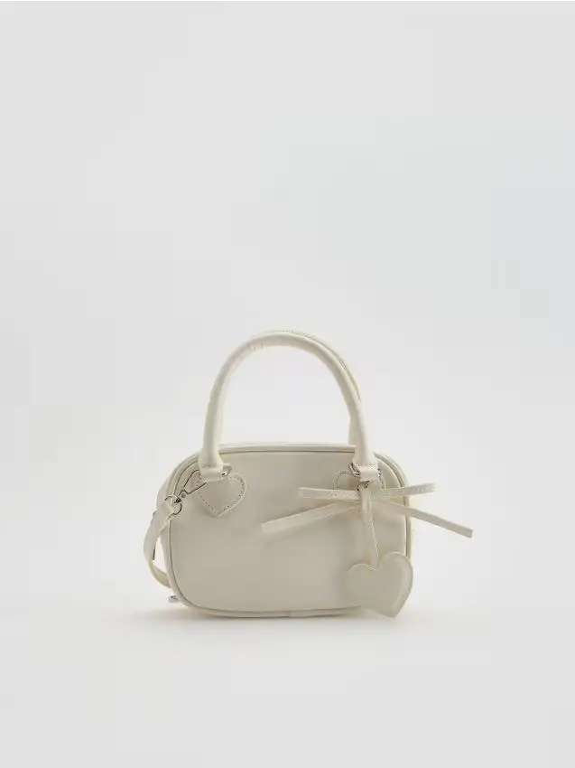 Reserved Mini borsa in eco-pelle - panna