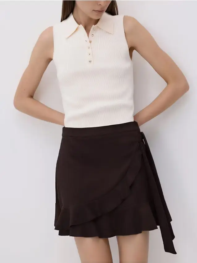 Minigonna - marrone scuro