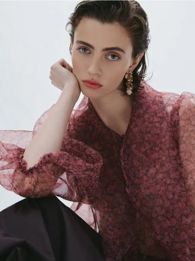 Reserved Orecchini pendenti con fiori - multicolore