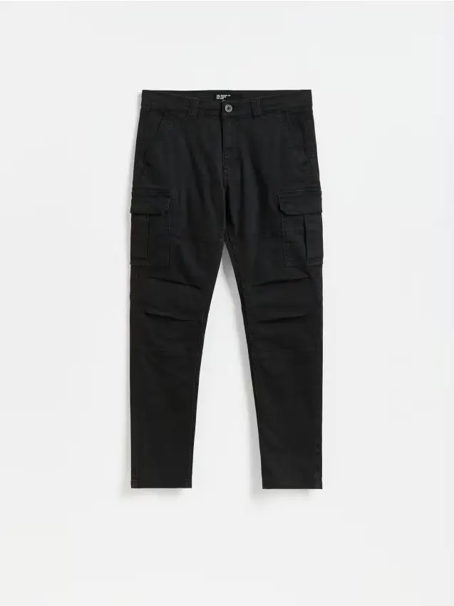 Pantaloni cargo slim fit - nero