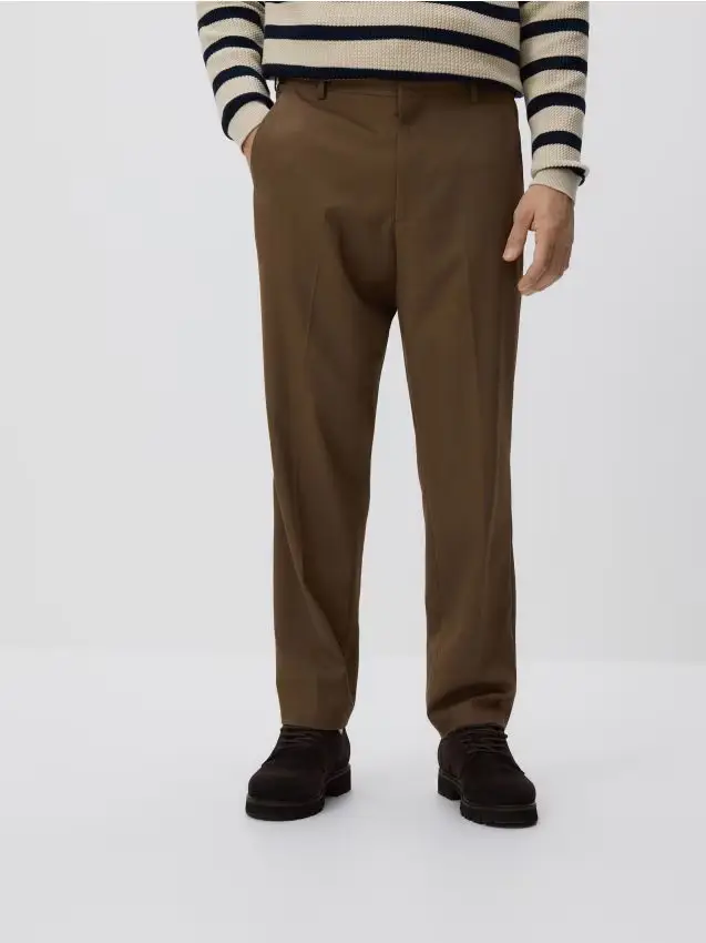 Pantaloni chino regular fit - marrone dorato