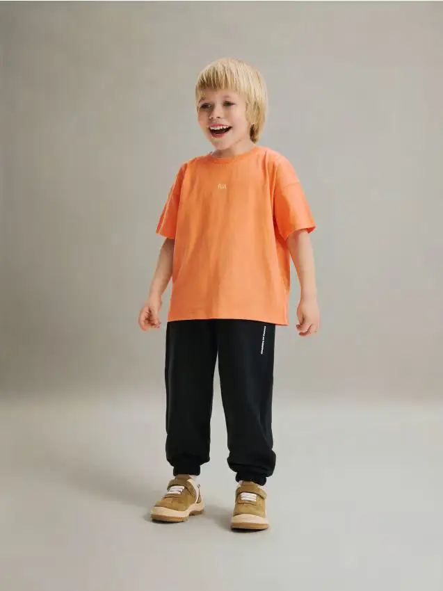 Reserved Pantaloni jogger in cotone - nero