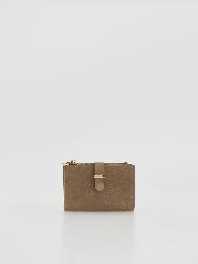 Reserved Portafoglio in misto pelle - beige