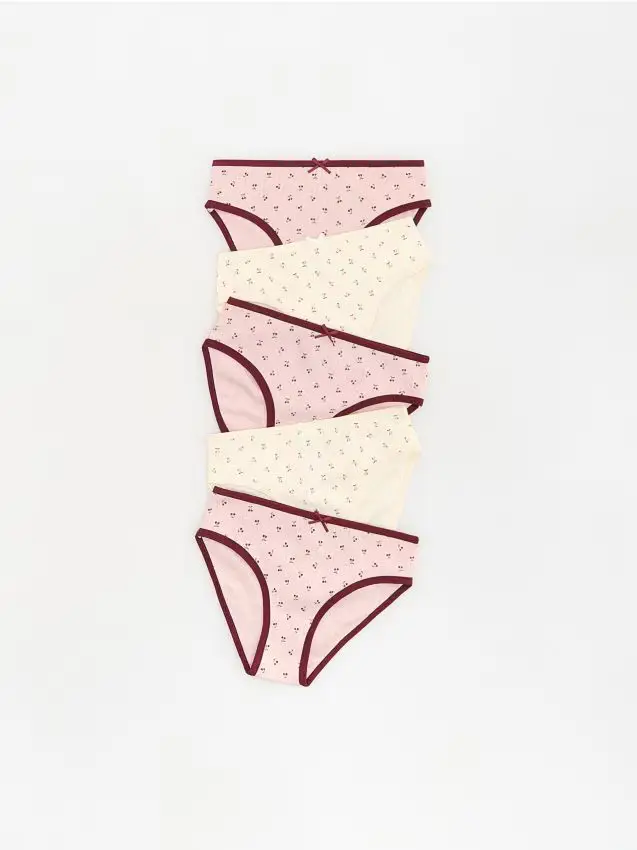 Slip in cotone 5-pack - rosa cipria