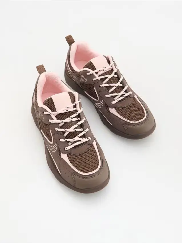 Sneaker multicolori - marrone