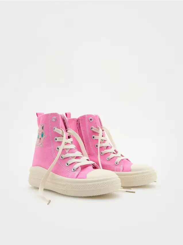 Reserved Sneakers alti Pokémon - rosa