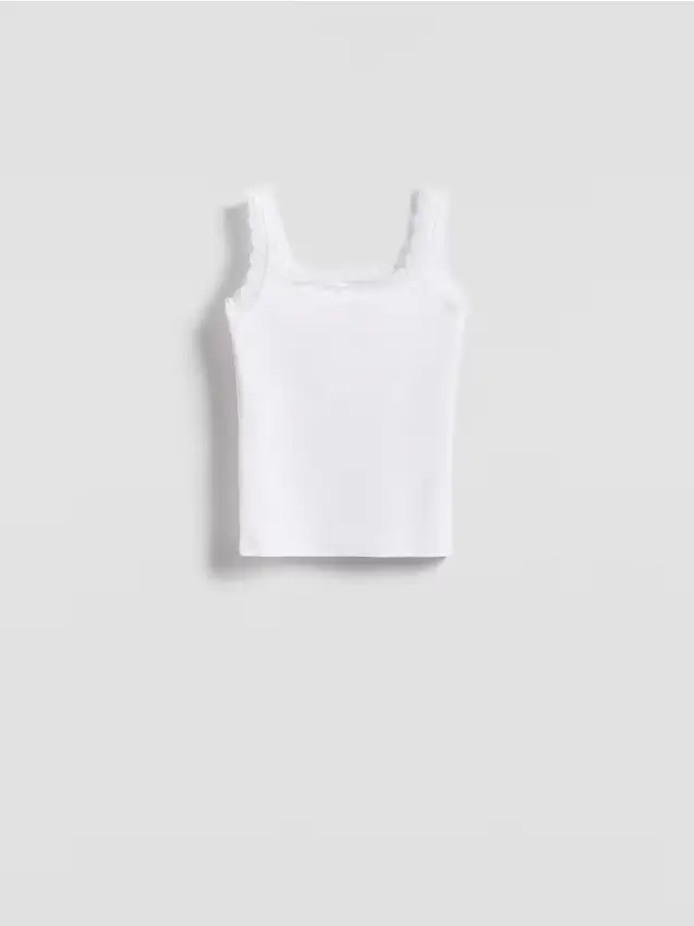 Reserved Top Bianco 4586043