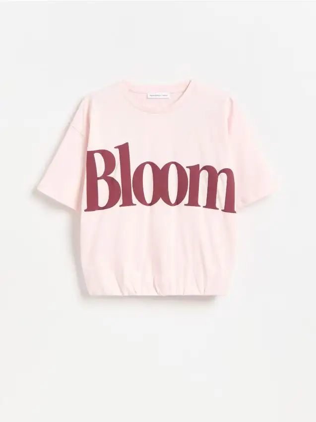 Top con stampa - rosa pastello