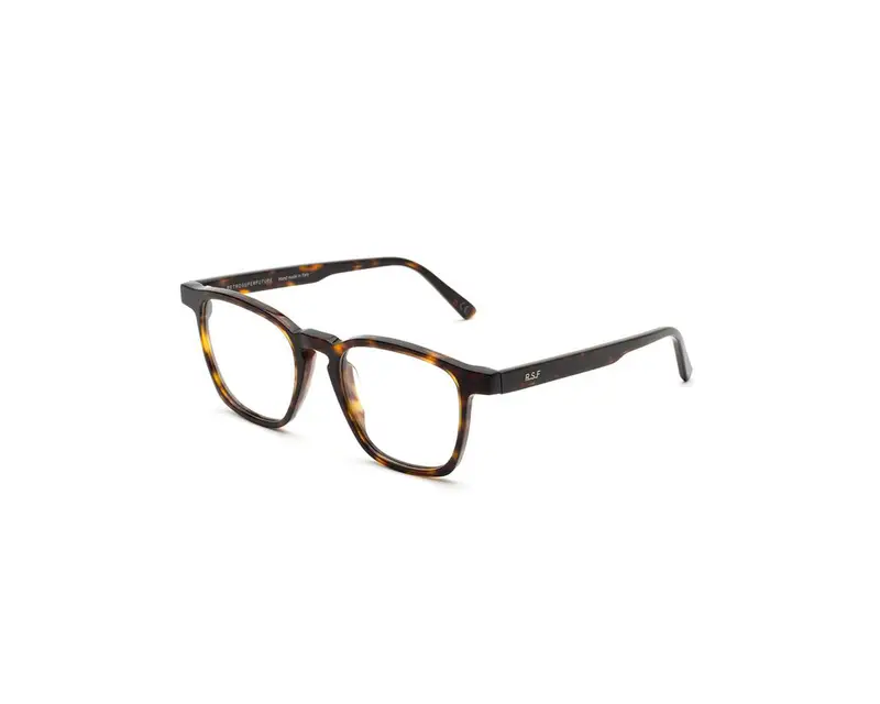 Retrosuperfuture Unisex L7N Unico Optical 3627 Montature da vista Acetato Havana Squadrata