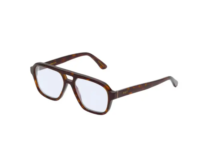 Retrosuperfuture Unisex SKB MANEVAL HAVANA DIVERSA Occhiali da sole Acetato Havana Argento Squadrata Normale