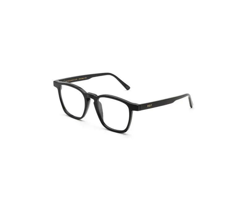 Retrosuperfuture Unisex RJ6 Unico Optical Nero Montature da vista Acetato Nero Squadrata