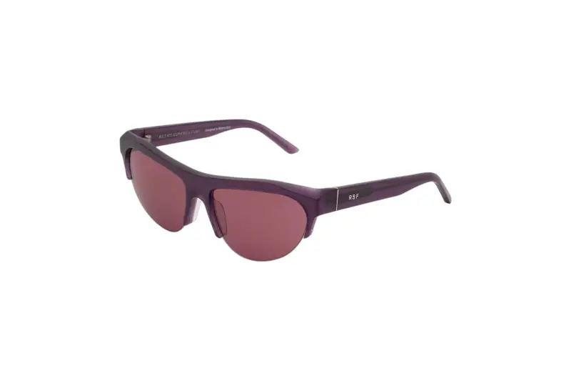 Retrosuperfuture Unisex RYV ORA MELANZANA Occhiali da sole Acetato Viola Viola Cat Eye Normale