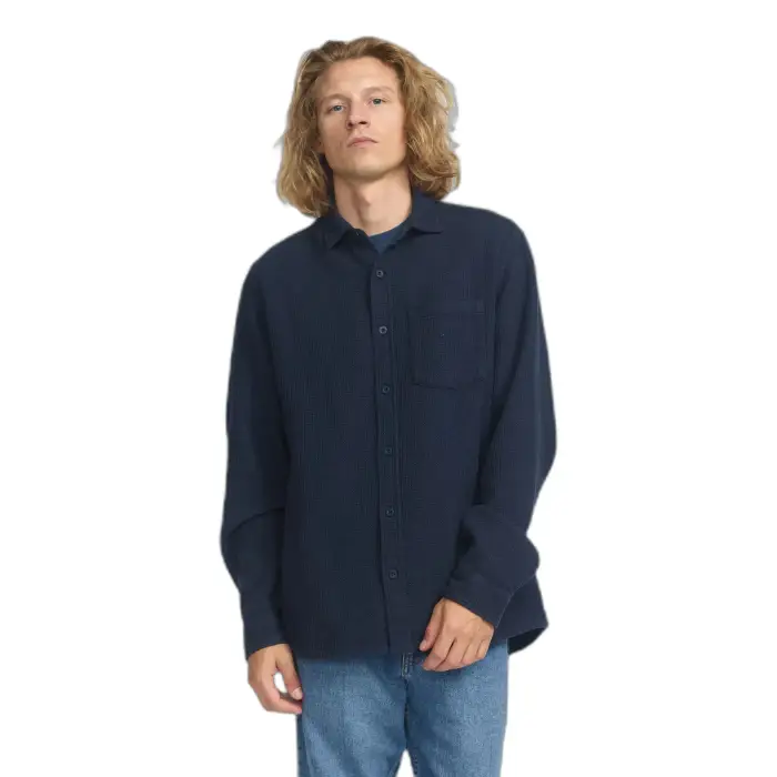 Revolution Camicia ampia a maniche lunghe Bleu