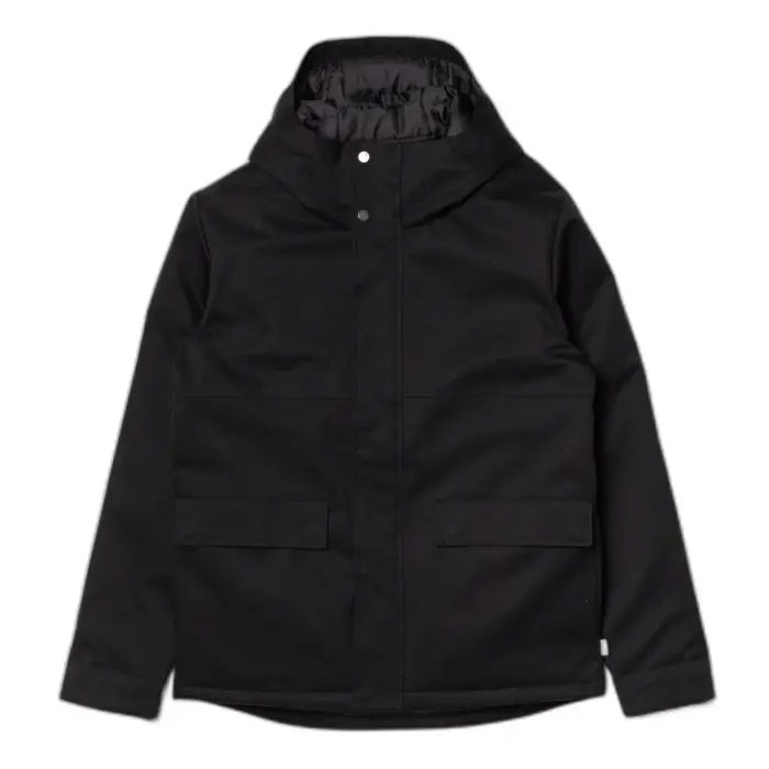 Revolution Parka corto con bordi nascosti Noir