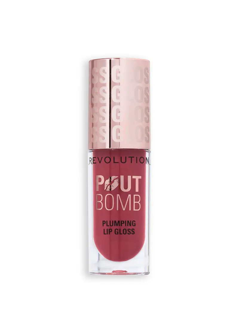 Revolution Pout Bomb Plumping Gloss Wild Mauve Pink, Donna, Rosa