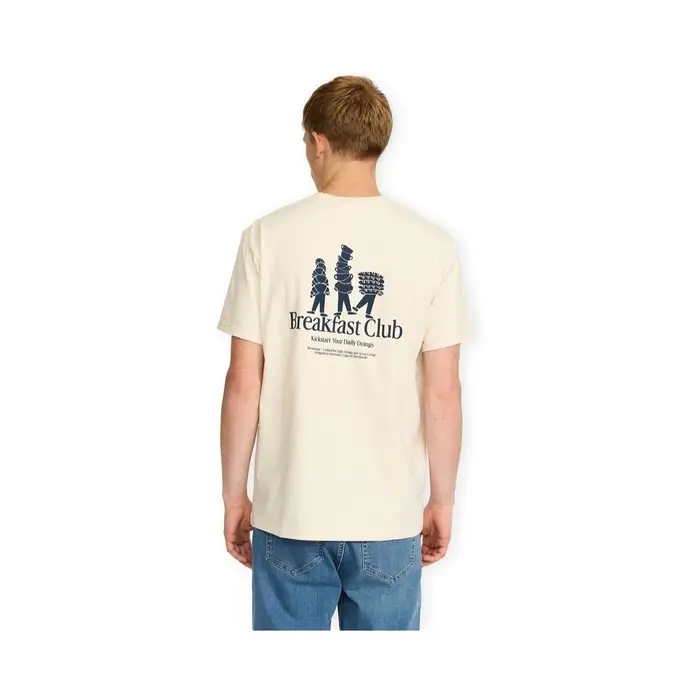 Revolution T-shirt & Polo Printed T-Shirt 1458 BRE - Off White Beige