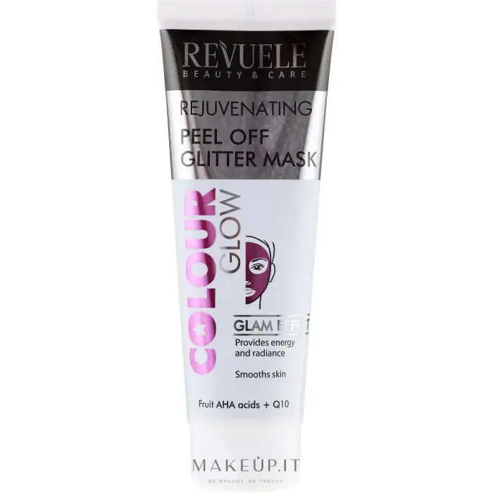 Revuele Colour Glow Peel off Glitter maschera peel-off per ringiovanire la pelle 80 ml