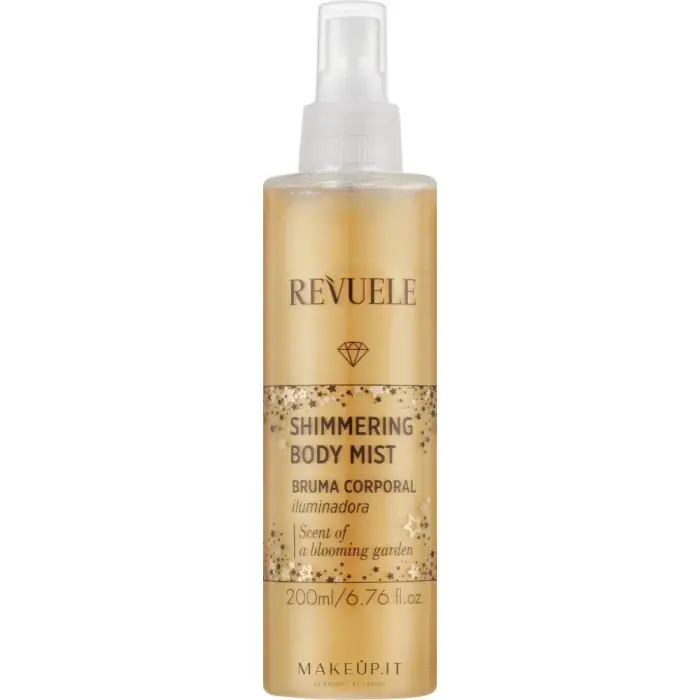 Revuele spray illuminante per il corpo colore dorato 200 ml