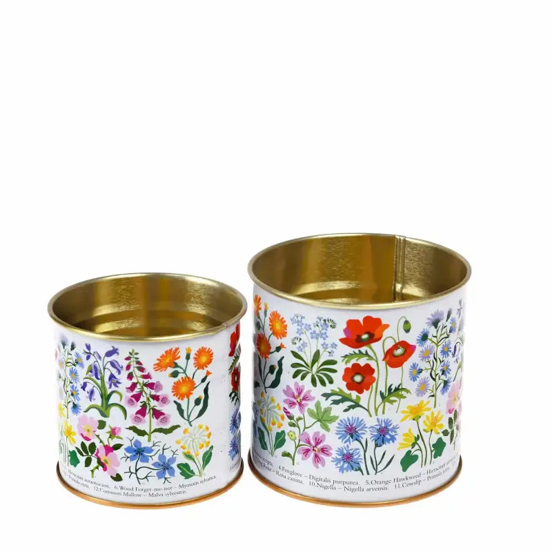 Rex London Contenitore in metallo Wild Flowers (x2)