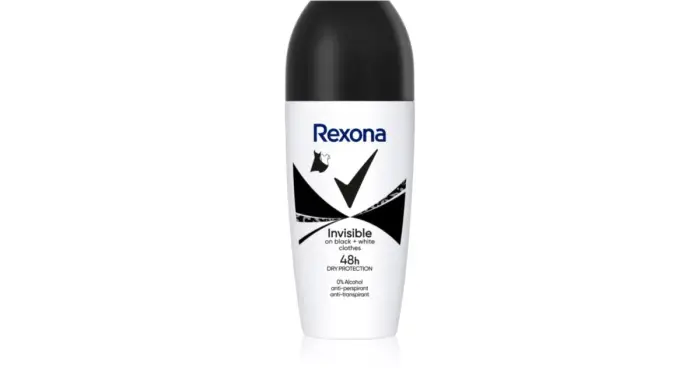 Rexona Invisible on Black + White antitraspirante roll-on 48 ore 50 ml