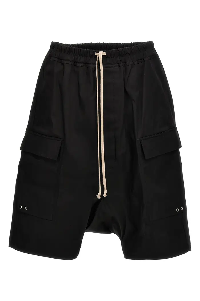 RICK OWENS Bermuda Cargo Pods Nero