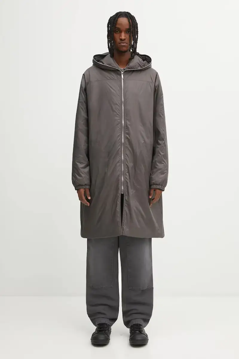 Rick Owens DRKSHDW cappotto Sealed Windbreaker colore marrone DU02E7973.NP