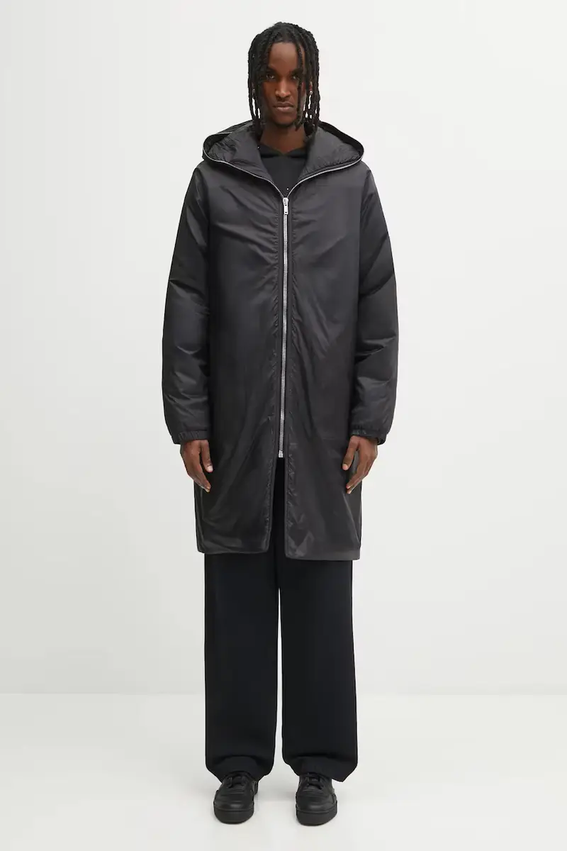 Rick Owens DRKSHDW cappotto Sealed Windbreaker colore nero DU02E7973.NP