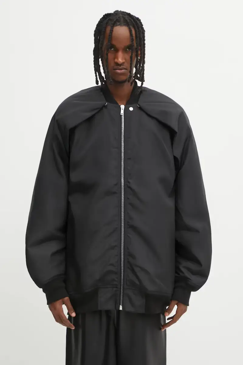 Rick Owens DRKSHDW giacca bomber Convertible Jumbo Peter Flight colore nero DU02E7789.NCV