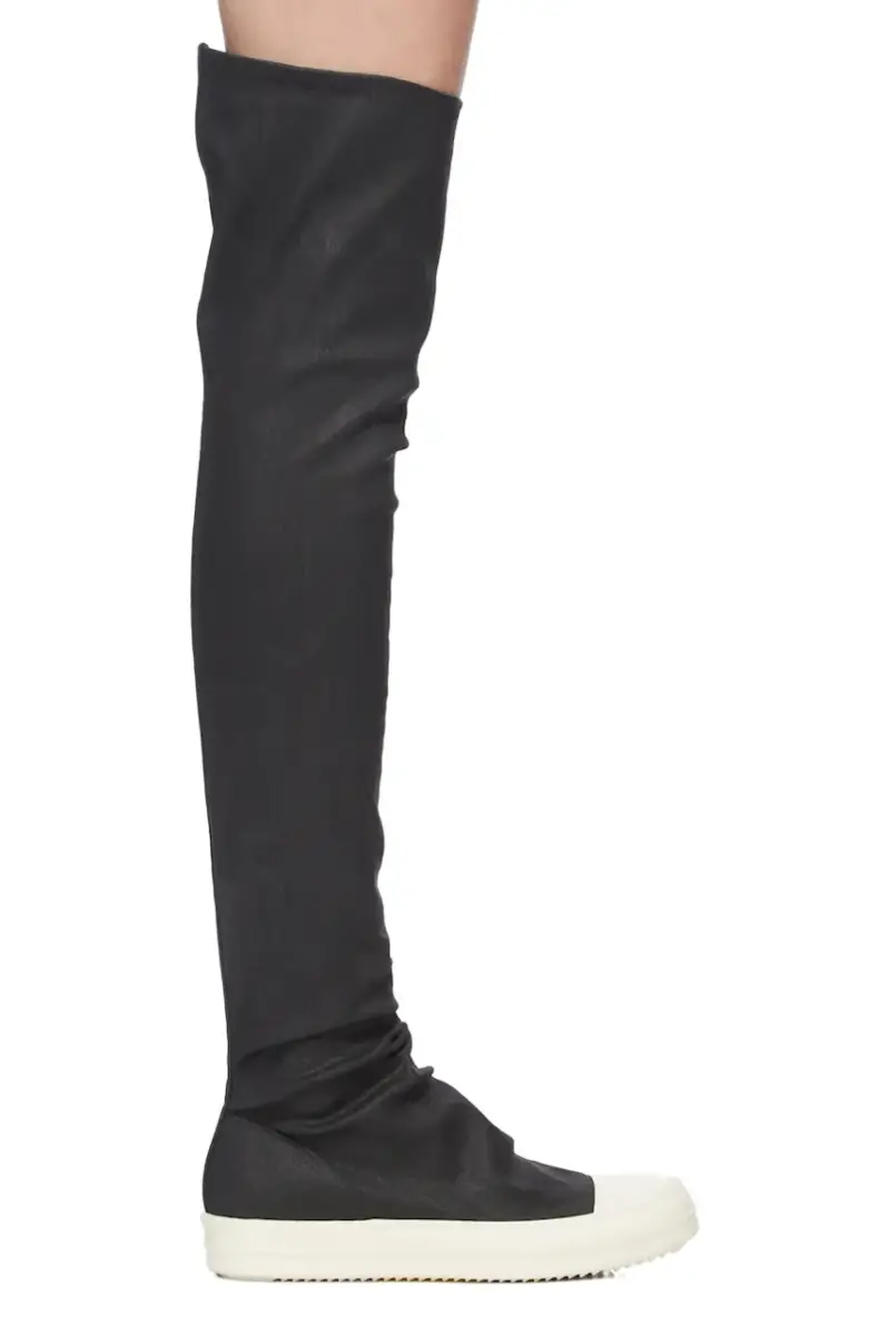 Rick Owens DRKSHDW stivali High Sock Sneaks donna colore nero DS02E7812.SBW