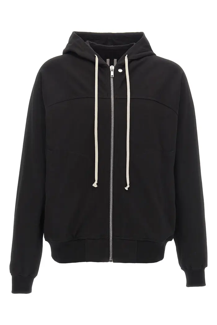 RICK OWENS Felpa Con Cappuccio Windbreaker Nero