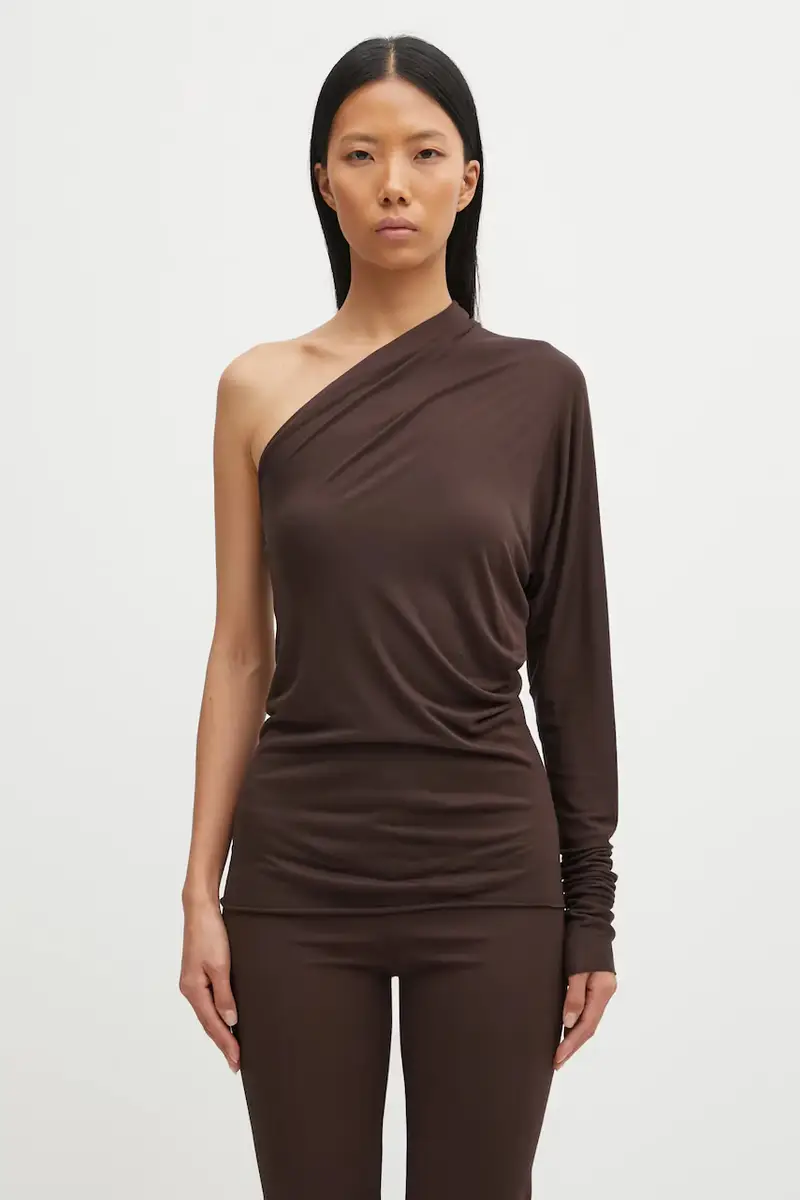 Rick Owens Lilies camicetta Diana donna colore marrone LI02E3220.RV