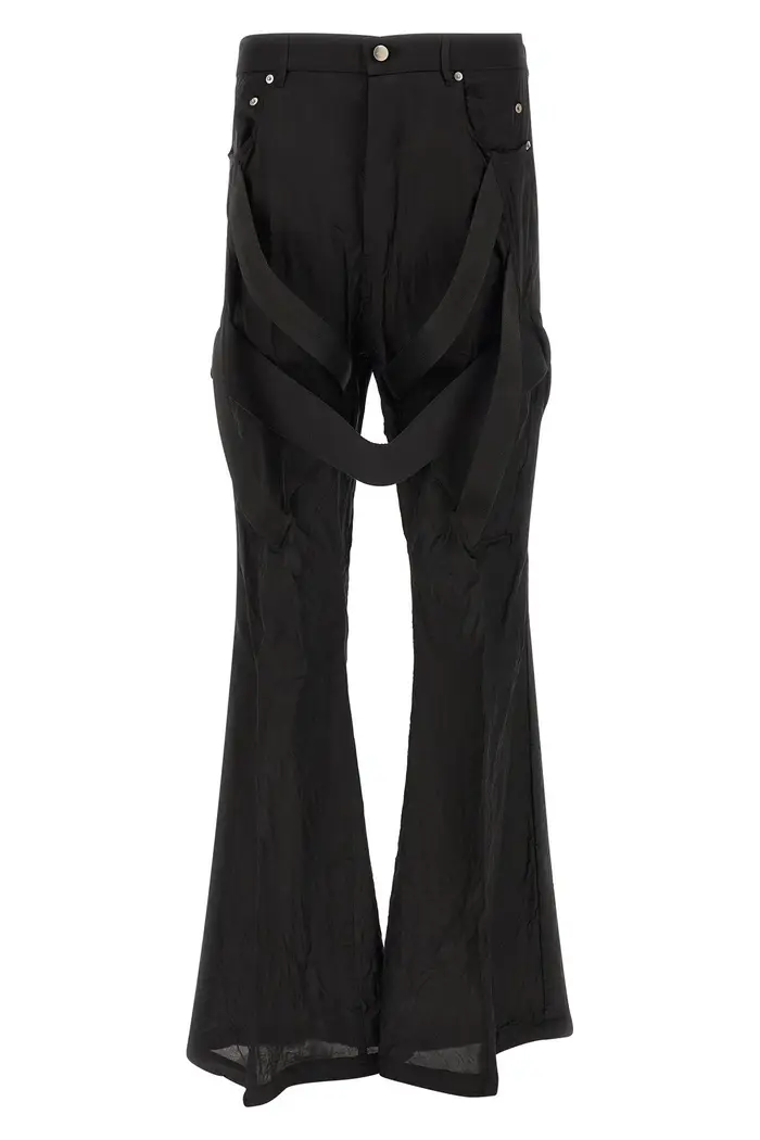 RICK OWENS Pantalone Megastrapped Bolans Nero