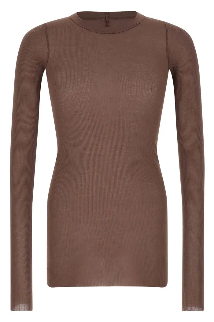 RICK OWENS T-Shirt Rib Ls T Viola