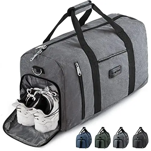 Rieeyrslza Borsone Palestra 39L Borsa Sportiva con Scomparto Scarpe da Viaggio Per Donna e Uomo Bagaglio Mano Weekend