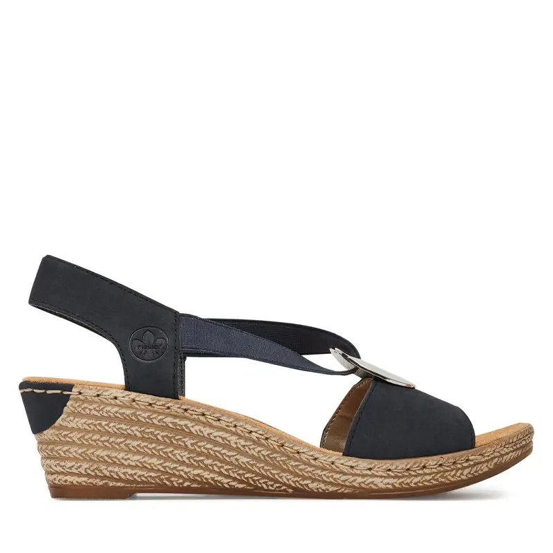 Rieker Sandali 624H6-14 Blu scuro