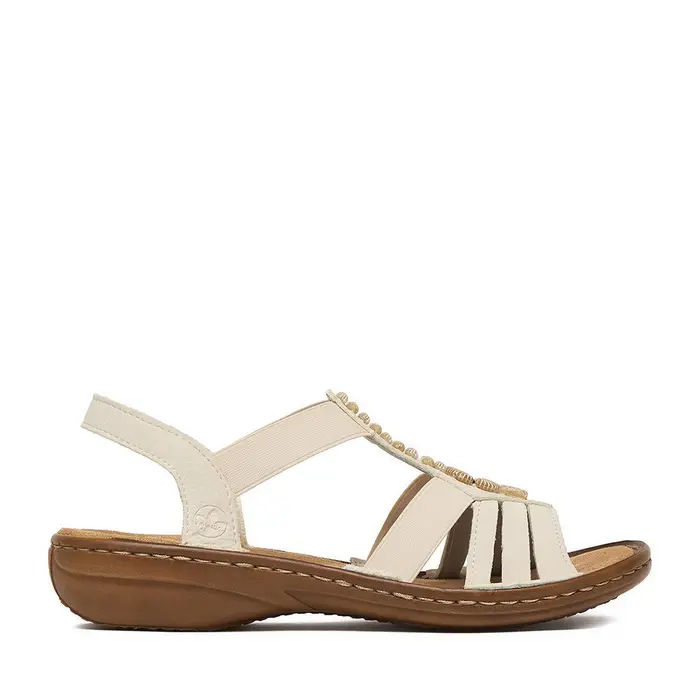 Rieker Sandali CEO-60806-80 Écru Crema