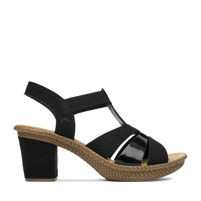 Rieker Sandali CEO-665K3-00 Nero