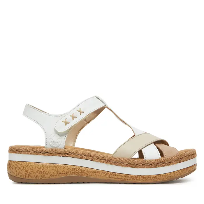 Rieker Sandali V0919-80 Bianco